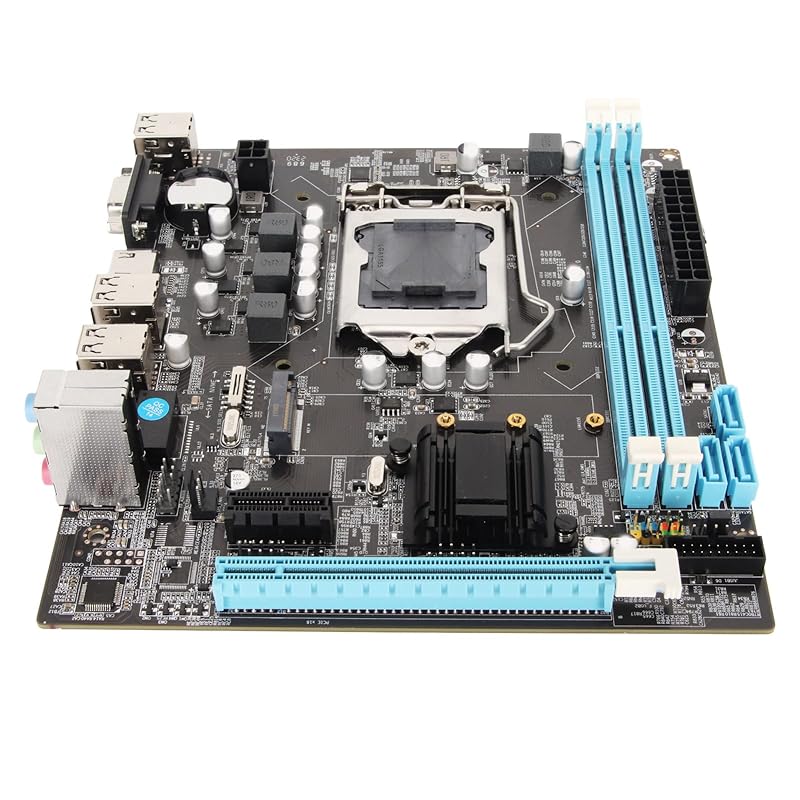 Для настольных компьютеров Материнская плата H61 LGA1155, двухканальная DDR3, M.2 NVMe NGFF, M ATX Материнская плата поддерживает выход VGA и HDMI