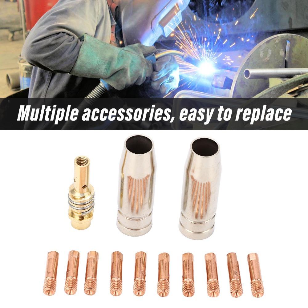 Gas Nozzle Included MIG Welding Nozzle Set Welding Torch Accessories Kit For Replacement