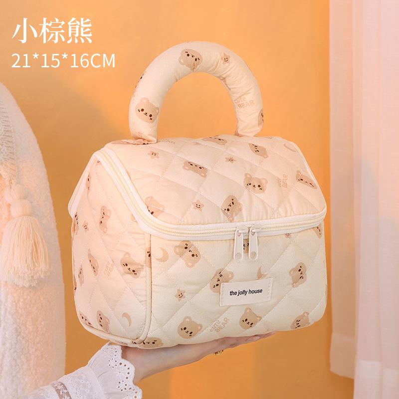 Новая симпатичная маленькая вишневая косметичка дорожная портативная косметичка большой вместимости дорожная косметичка