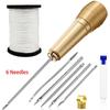 1 комплект швейных игл шило ручной работы инструменты для шитья кожи для ремонта обуви и кожи