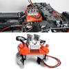 Simulation V8 Engine Cover Motor Hood Fan Radiator for  1/10 Traxxas TRX-4 TRX4 RC Crawler Car