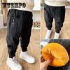 Детские штаны, повседневные штаны для мальчиков, зимние бархатные утепленные детские спортивные штаны, хлопковые детские брюки