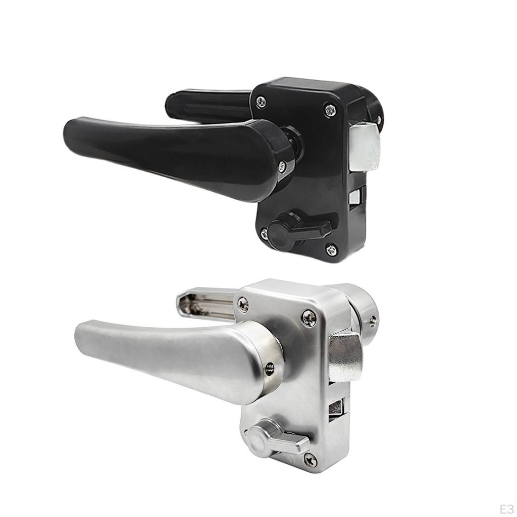 RV Toilet Door Lock Bathroom Metal Furniture Hardware Easy Installation Latch Level for