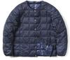 Crew Neck Button Inner Down Jacket Navy XL [TAION] TAION-104 Men's