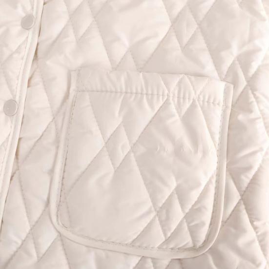 Women's Thermal Vest Sleeveless Single-breasted Closure Jacket Solid Color Round Neck Imitation Silk Cotton Padded Waistcoat for Autumn Winter