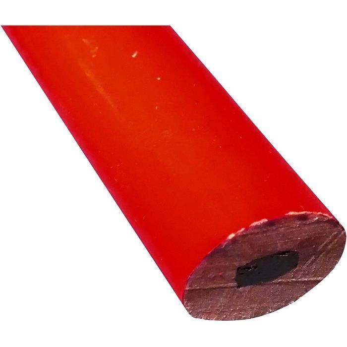 12x Crayon de menuisier - 175mm - bricolage maçonnerie bâtiment travaux chantier A45