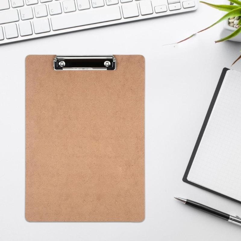 Wood Clipboards Hardboard Office Clipboards Standard A 4 Letter Size Clipboard with Low Profile Clip,Size 12.4×9Inch