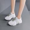 Модные женские кроссовки весна/осень, модная легкая женская спортивная обувь на платформе со шнуровкой, удобная обувь на плоской подошве, повседневная женская обувь