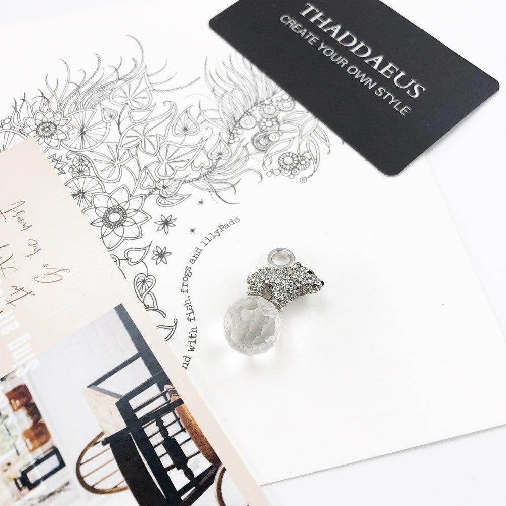 Pendant Polar Bear , Winter New Fashion Glam 925 Sterling Silver Jewelry Europe Style Animal Cute Gift For Soul Woman