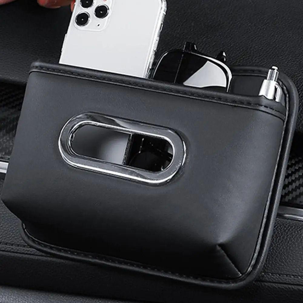 Липкий дизайн Автомобильный органайзер для салфеток на спинку сиденья Большая вместимость Кожаный органайзер для салфеток в автомобиль Путешествия