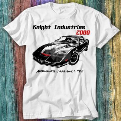 Рыцарь Дорог KITT 1982 Pontiac Michael Industries ТВ Футболка Топ Футболка 378