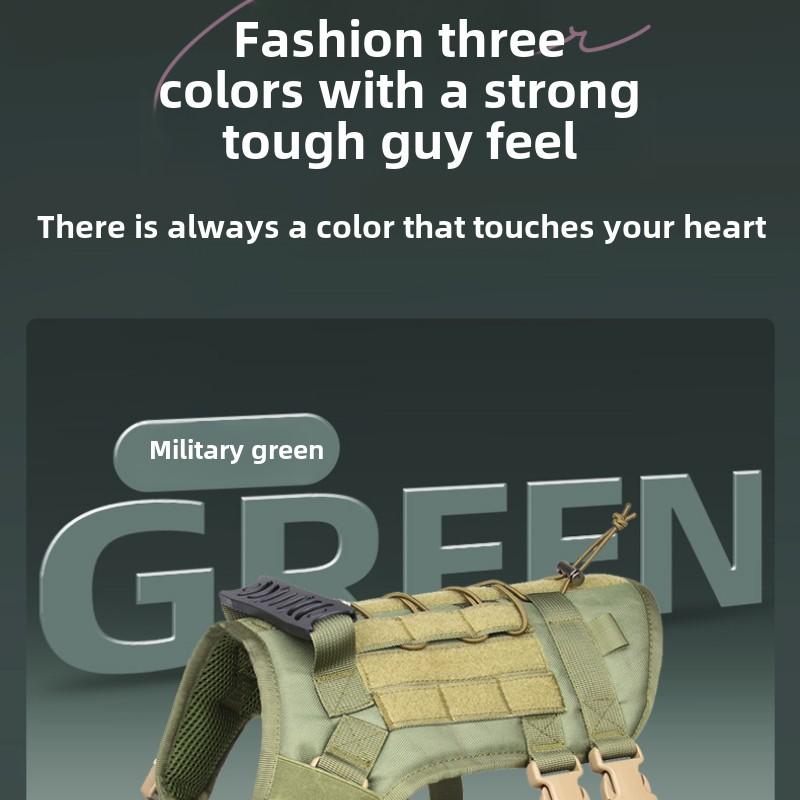 Тактический нагрудный ремень для больших собак, водонепроницаемый, взрывобезопасный, нагрудный ремень для троса, жилет для средних и больших рабочих собак