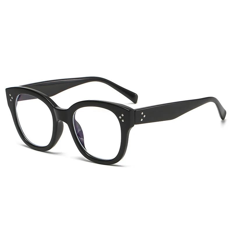 Full Frame Retro ladies Men Optical Computer Eyeglasses New Large Square Anti Blue Light Glasses Frames Decoration Fake Eyewear