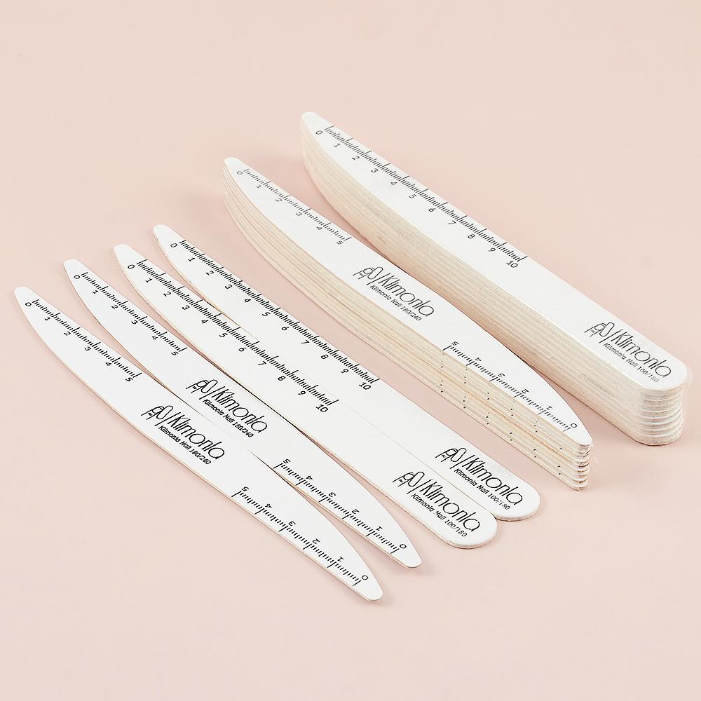 10 шт. деревянная пилочка для ногтей наждачной бумагой 100/180 профессиональный маникюрный буферный нож с листьями ивы педикюрные инструменты для дизайна ногтей принадлежности для ногтей