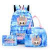 3Pcs/set Printed Backpack with Lunch Bag Pencil Case Student Teenager Boy Girl Bagpack Women's Backpack Set Travel Bag