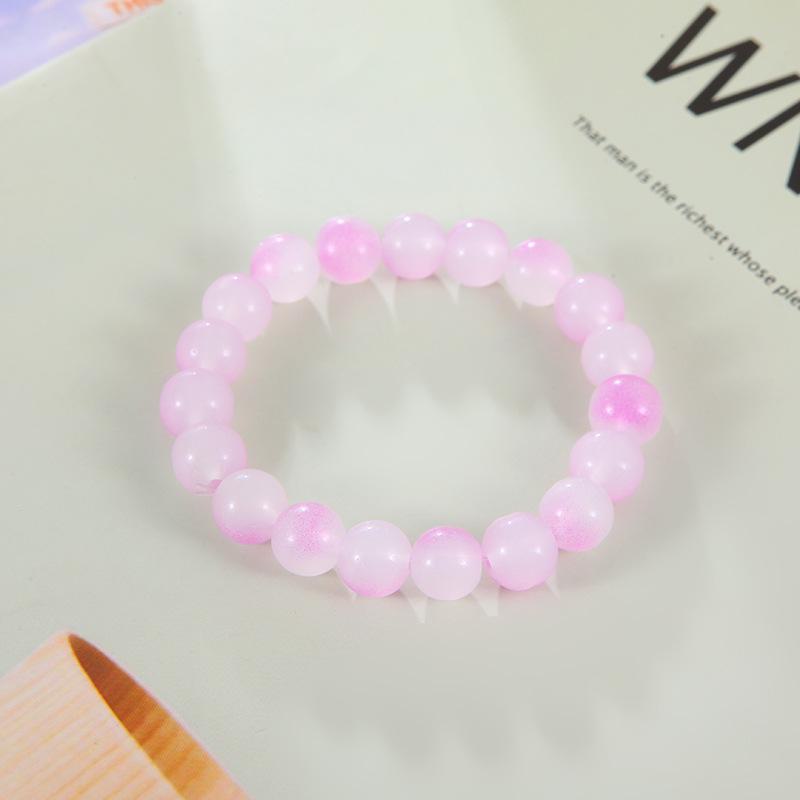 10 мм градиентный ледяной прозрачный стеклянный браслет на палец для студентов и подруг