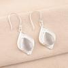 Selenite Gemstone 925 Sterling Silver Jewelry Handmade Designer Earrings 1.90" EE-35-41