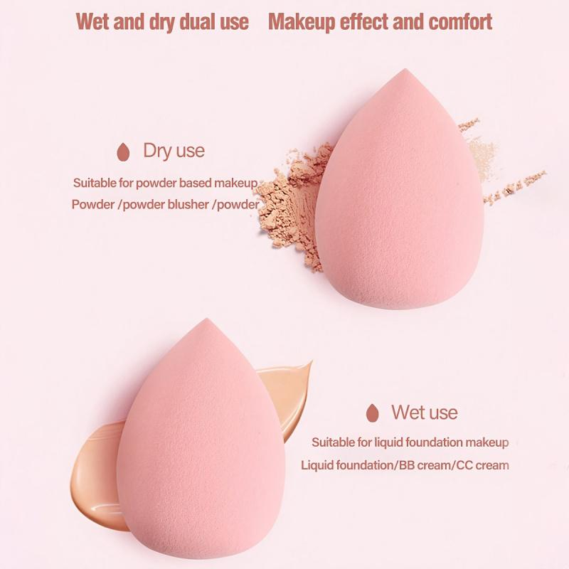 40 PCS Makeup Tool Kits With Travel Cosmetic Bag Dry Wet Dual Purpose Full Set Beauty Makeup Brush Puff Combination Full Face