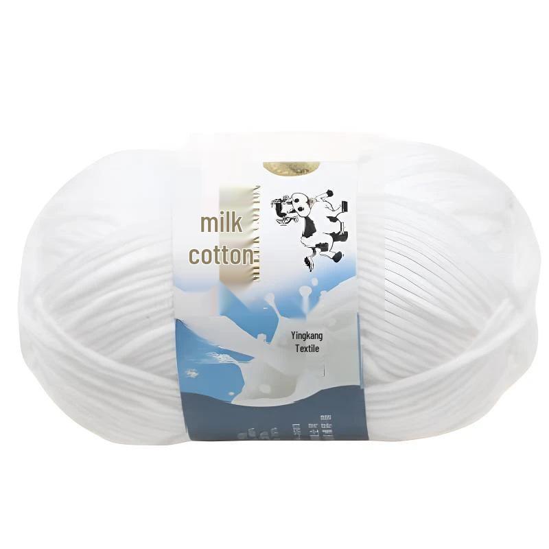 Специальный выпуск для новичков: Пряжа Молочный Хлопок Толстая для Вязания - Моток Хлопковой Шерсти для DIY