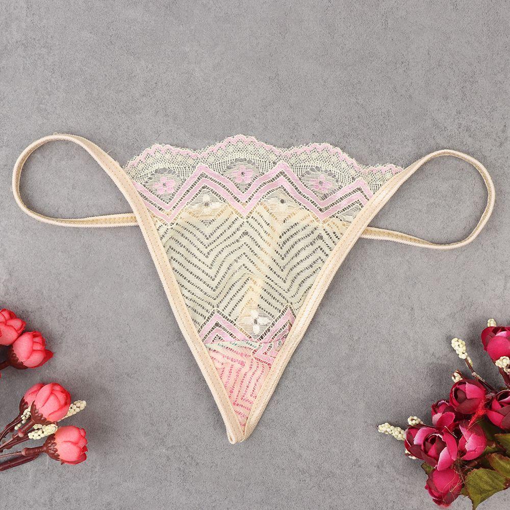 10pcs Random Transparent Underpants Seamless Low Waist Briefs G-String Lace Panties Sexy Lingerie