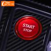 Автомобильные наклейки для Peugeot 5008 3008 408 508 2008 308 4008, кнопка запуска и остановки двигателя, кольцевая крышка, наклейка для стайлинга автомобиля