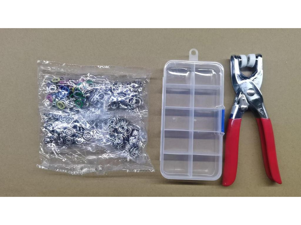 Набор скрытых застежек с пятью зубцами: Инструмент для пришивания кнопок без шва для детской одежды, цветные металлические невидимые кнопки-защелки.