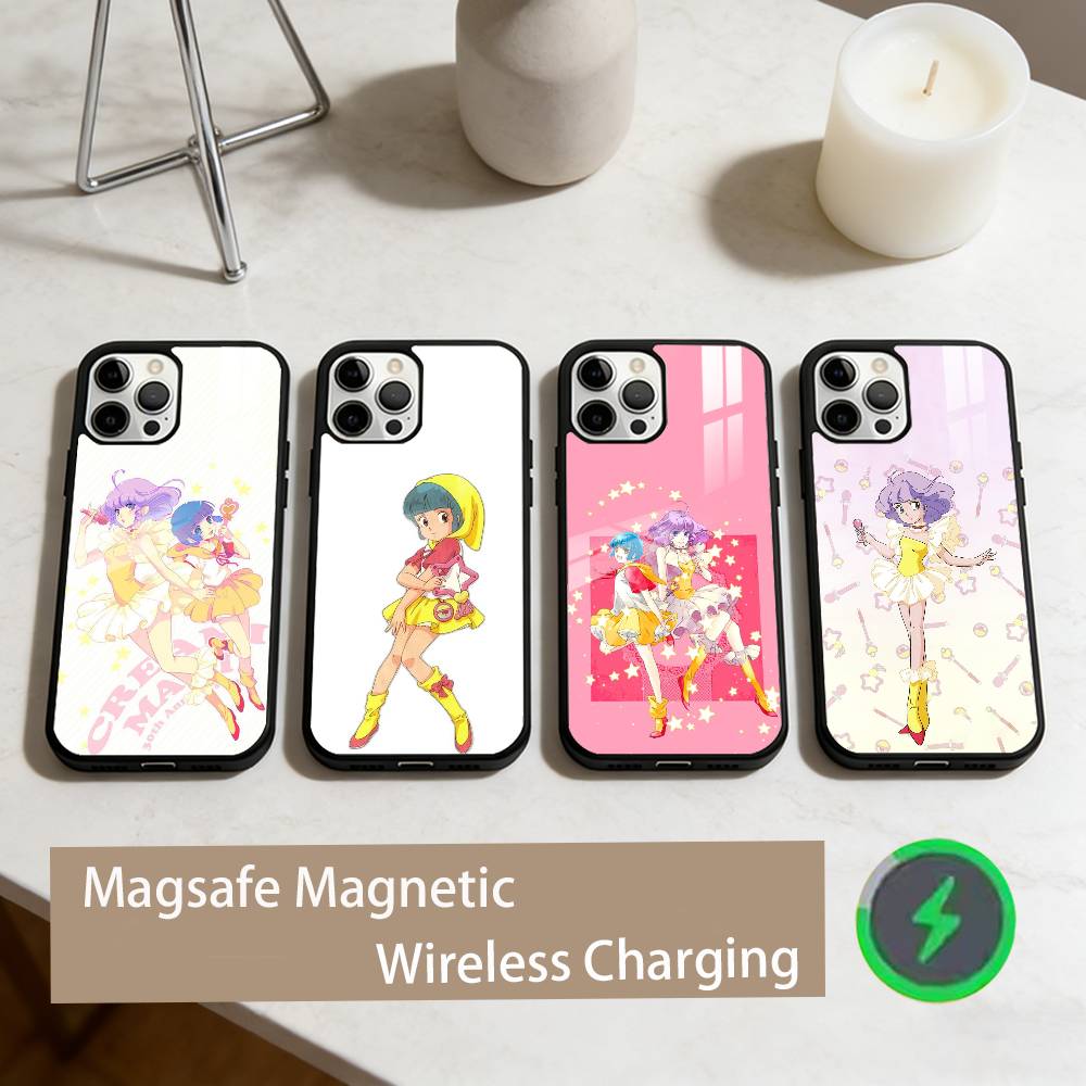 C-Creamy M-Magic Mami Phone Case For iPhone17,16,15,14,13,12,11 Plus,Pro Max Magnetic For Magsafe Wireless Charging