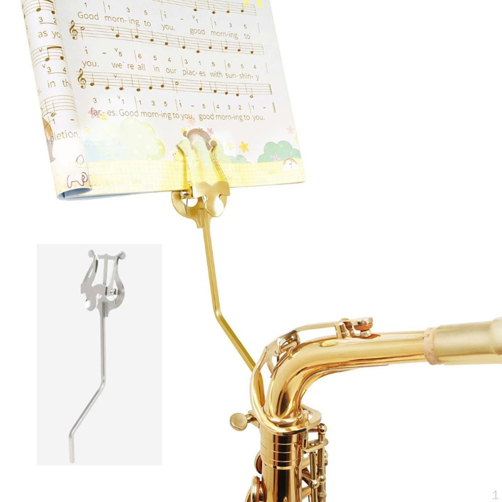 Зажим для нотного листа, сменный держатель для инструмента, аксессуар для саксофона и лиры