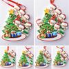 Beautiful Resin Christmas Tree Hanging Ornaments For Family Of 2-7 People