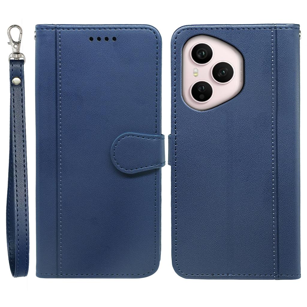 For Honor 400 Pro 5G (Global) Wallet Case Magnetic Snap Leather Phone Cover with Strap