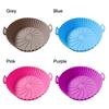Portable Tray Liners Baking Basket Heating Baking Pan For Air Fryer Silicone Pot