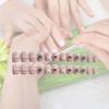 Adorable Mini Nail Wraps Detachable Decorative Nail Decals Finished Nail Stickers Gel Jelly 24 Pack