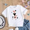 (Asian Size) Women Print Abstract Geometric Trend 90s Style Cute Tee Top Fashion T Shirt Woman Female T Clothing Short Sleeve Graphic T-shirts