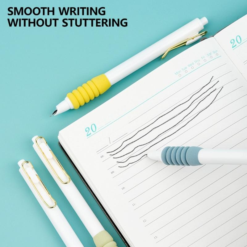 6 шт. поршневая перьевая ручка для детей, студентов, для практики письма, перьевая ручка с тонким пером 0,38 мм и выдвижным пером