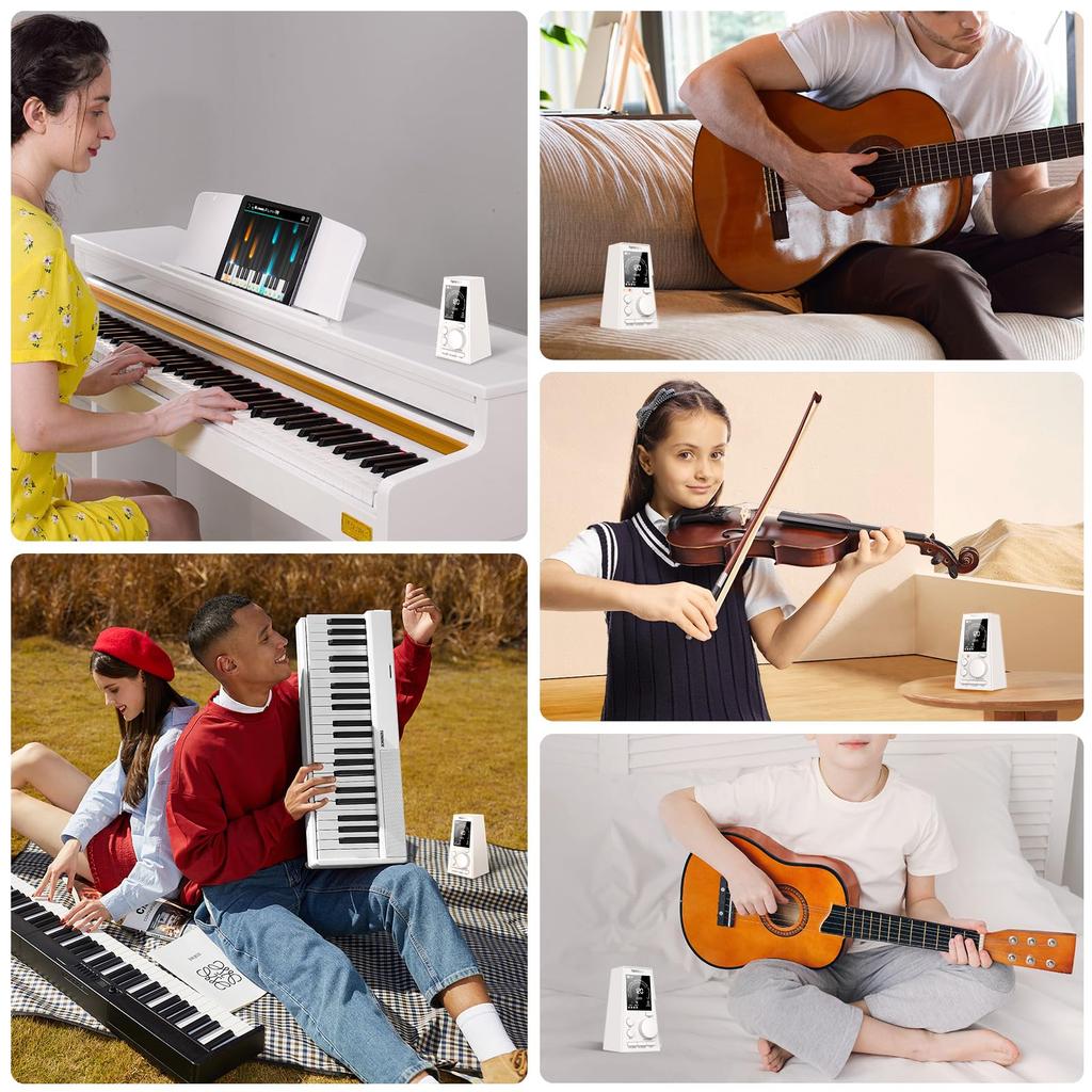 TERENCE Metronome Высокоточный электронный цифровой метроном Аккумуляторные батареи Стандартные настройки тембра Регулируемая громкость Режим ритма ударных