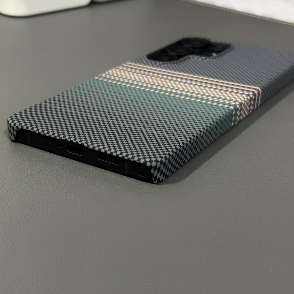 Магнитный тонкий чехол с узором из углеродного волокна для Samsung Galaxy S25 S24 Ultra Plus S25Ultra Жесткий ПК Беспроводная зарядка Бесшовный чехол