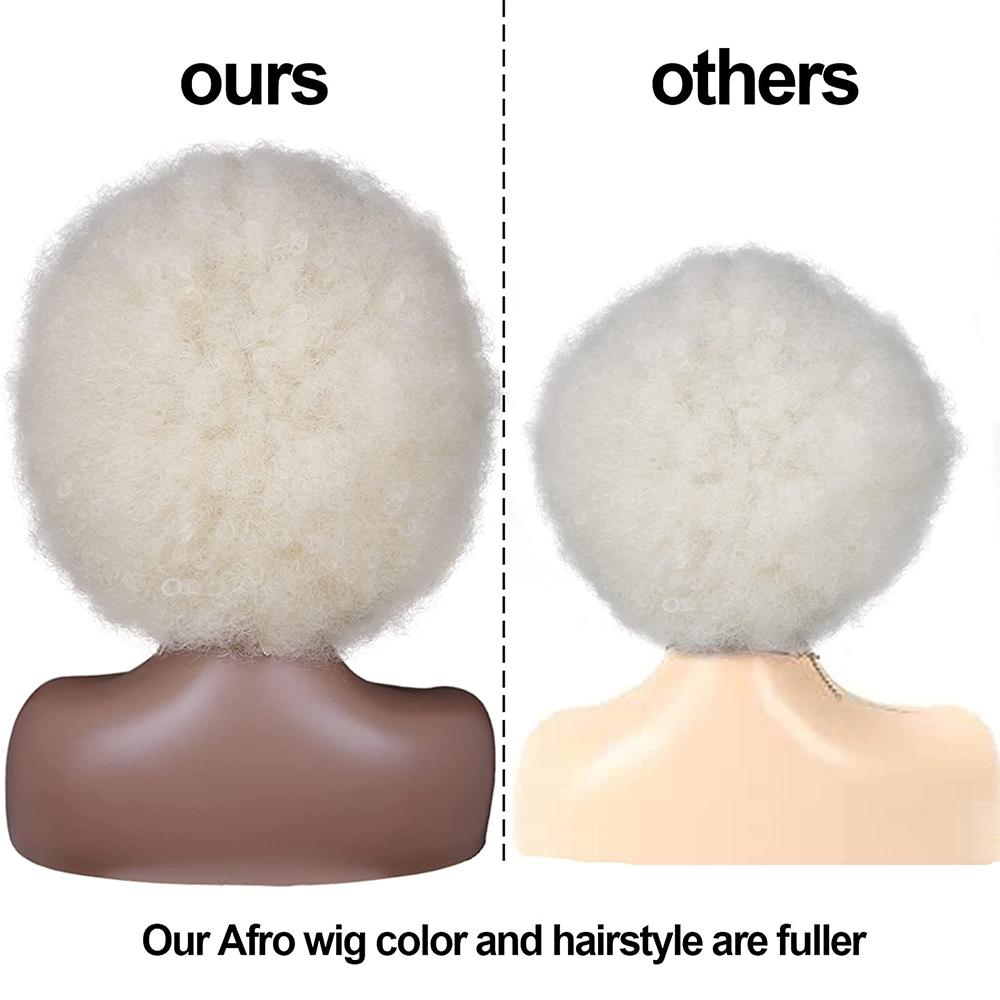 LISI HAIR Афро-женские короткие волосы, странные вьющиеся парики с челкой для чернокожих женщин, африканские блондинки, бесклеевые парики для косплея, парик из синтетического волокна