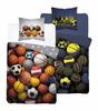 Fluorescent cotton bedding 160x200cm BALLS MIX