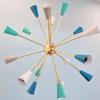 16 Arms Customized Multicolored Italian Brass Sputnik Chandelier 1950s Style Light Fixture Iconic Industrial Brass Sputnik Lamp