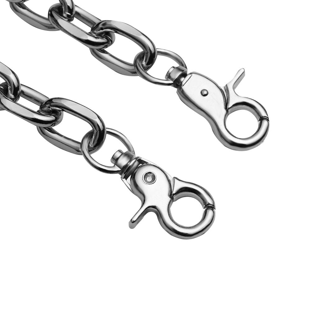Big Ring Key Chains Clip Rock Punk Hip Hop Jewelry Wallet Chain Belt Pants KeyChain Biker Link