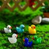 50/100/200PCS Resin Mini Duck Miniature Figurines Ornaments Tiny Duck Handicraft Micro Landscape Garden Crafts Home Decoration