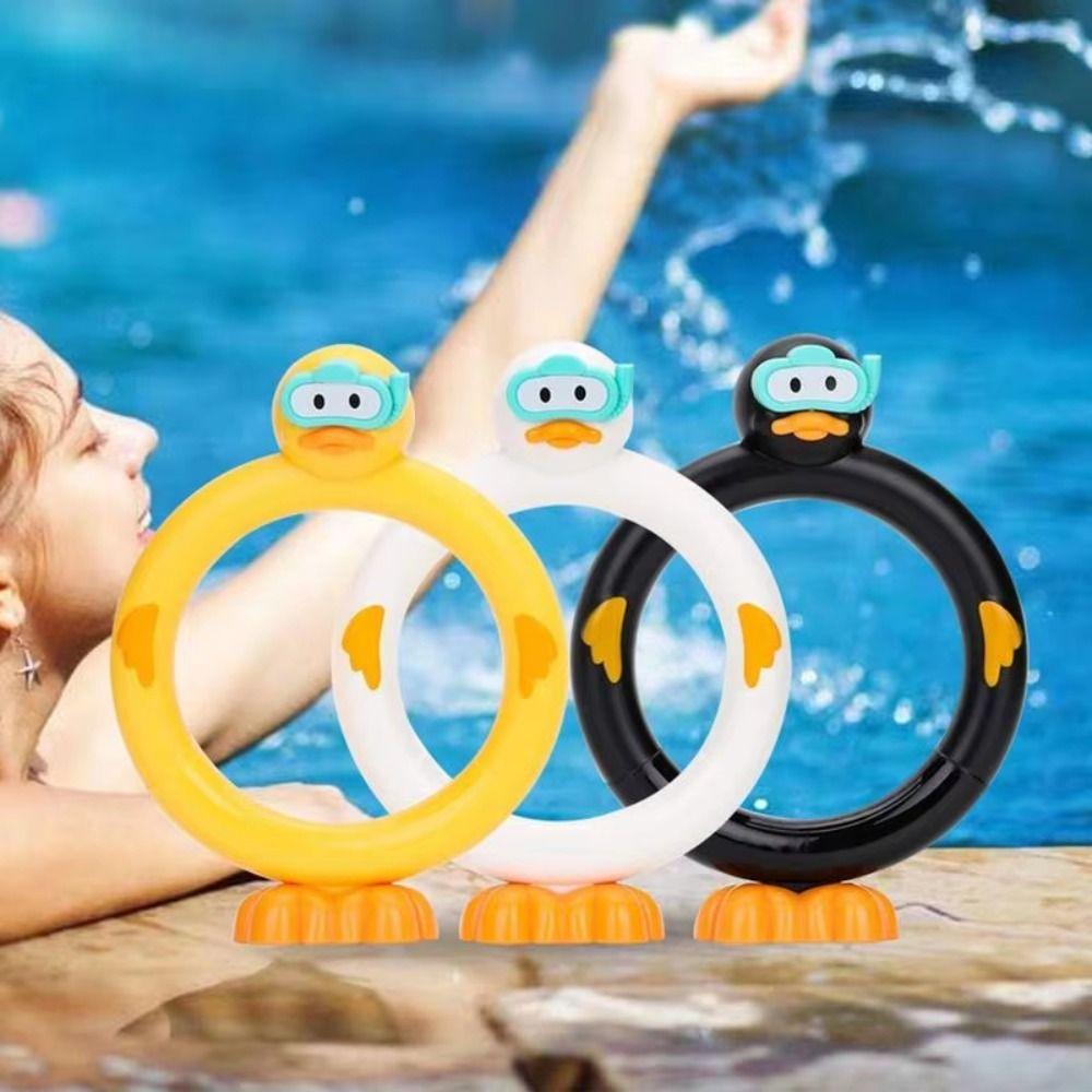 3pcs/set Handheld Duck Dive Sticks Pool Games Pool Diving Toy Duck Water Ring Game Kids Beach Games