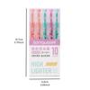 Набор из 5 цветных маркеров-маркеров, двухсторонних флуоресцентных многослойных маркеров Magic Art Liner для рисования в офисе и школе
