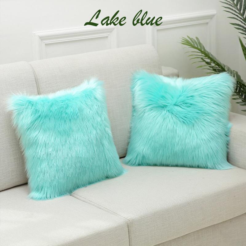 1 шт., мохнатый пушистый чехол, наволочки, наволочка, мягкий меховой плюш 45x45 см