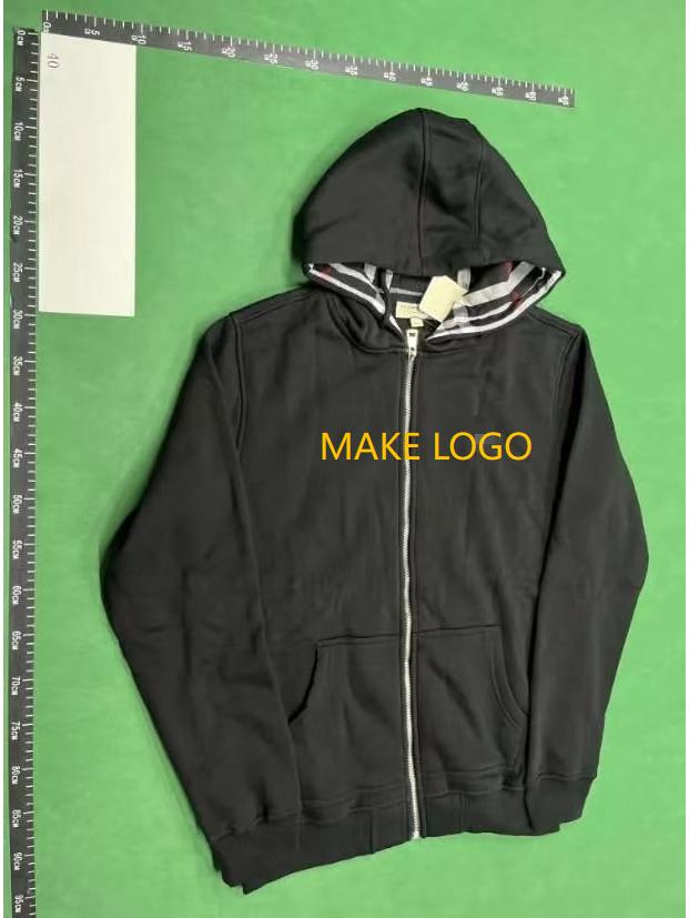 Высококачественная мужская толстовка с капюшоном в британском стиле с вышитым логотипом - Европейские размеры, Осенне-зимняя куртка