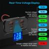 Автомобильное зарядное устройство 4/6 портов 112 Вт, двойной USB-A 18 Вт, PD3.0, QC3.0, розетка, адаптер питания с быстрой зарядкой и вольтметром, переключатель для 12 В/24 В, для автомобиля, фургона, грузовика, лодки