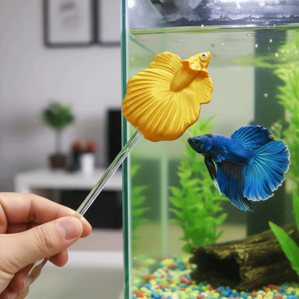 Colorful Betta Training Wand Fish Shaped Fish Training Stick Fish Tanks Accessories