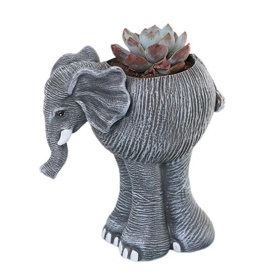 Слон цветочный горшок смоляной суккулентный горшок настольный стоячий слон цветочный горшок для гостиной офисный приставной столик декор стола
