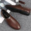 Mens Genuine Leather Shoes Versatile Casual Shoes Slip-on Men  Business Loafers All-Match Male Driving Shoes Moccasins Boat Flat