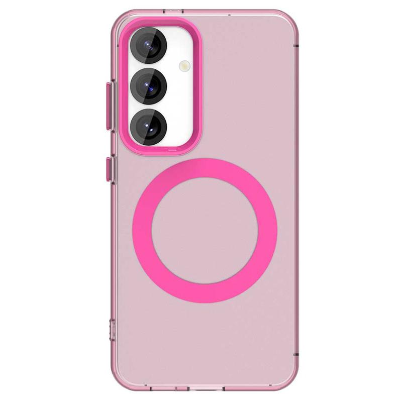 Для Samsung S23 Чехол Чехол Samsung Galaxy S23 Capa Прозрачный Круглый Магнитный Матовый Прозрачный Беспроводной Зарядки Fundas Samsung S23